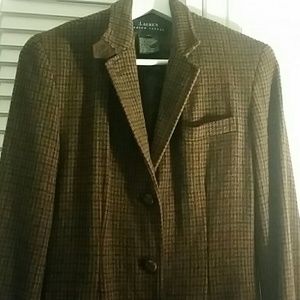 Ralph Lauren Plaid Blazer Sz 4